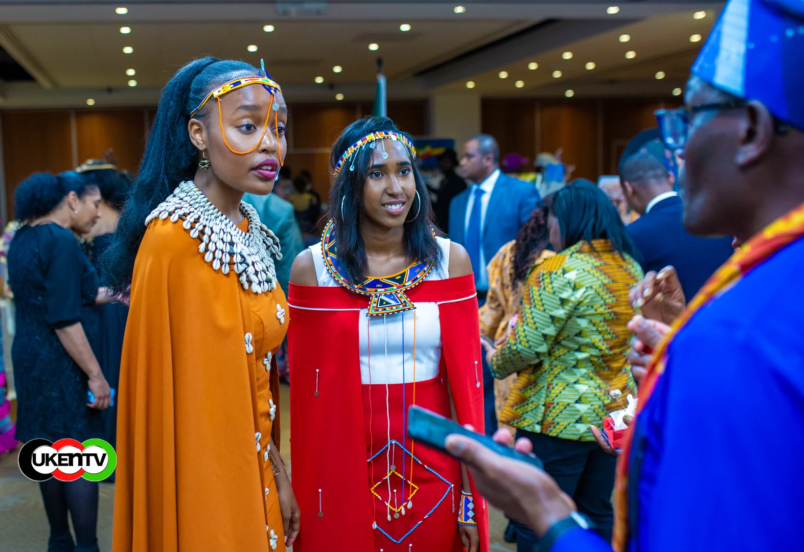 TEEM Foundation cultural celebration with participants wearing beautiful traditional African clothing