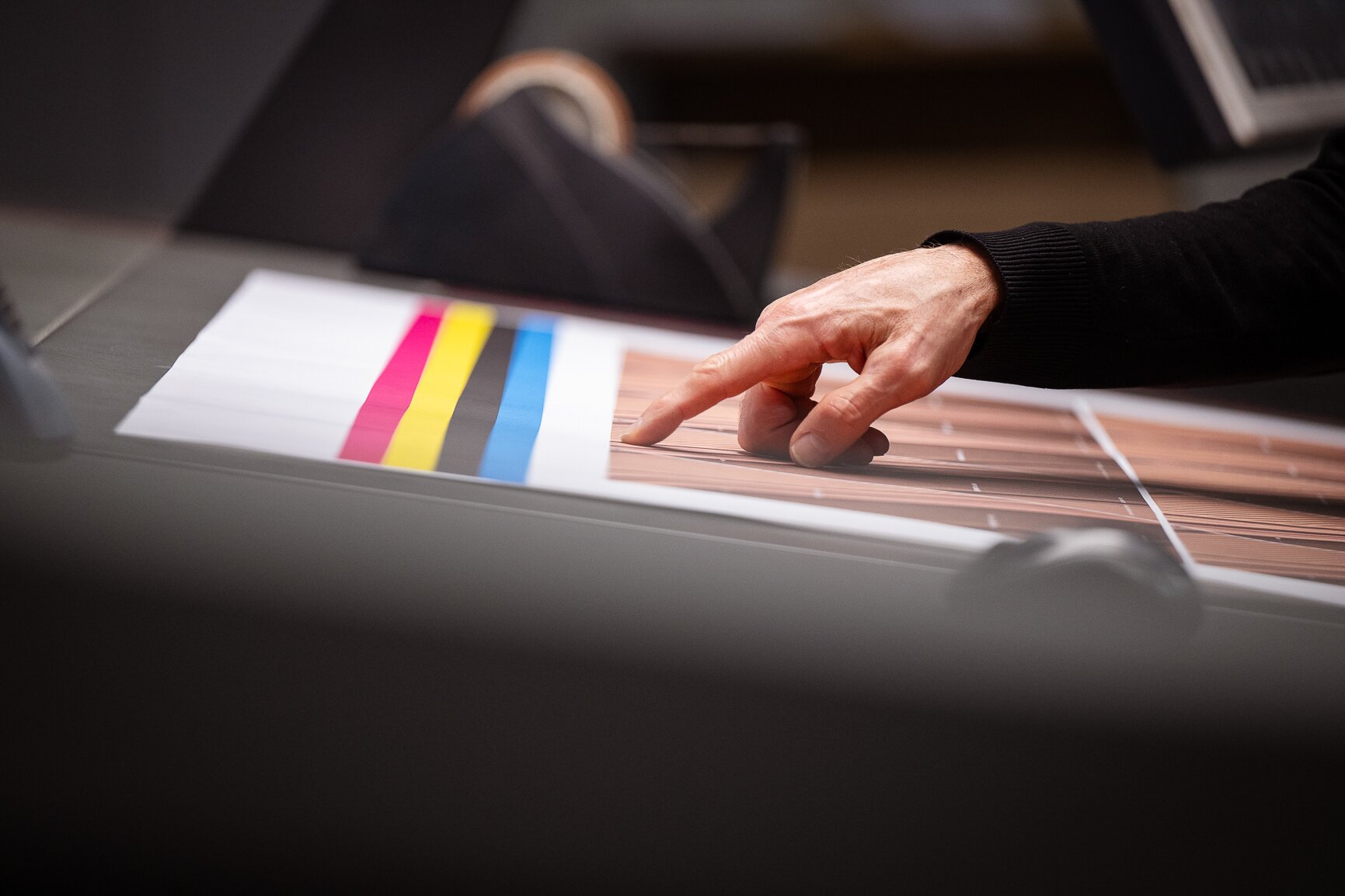 Professional printing - print project at printer - Pergraphica Spectrum of Impressions making of