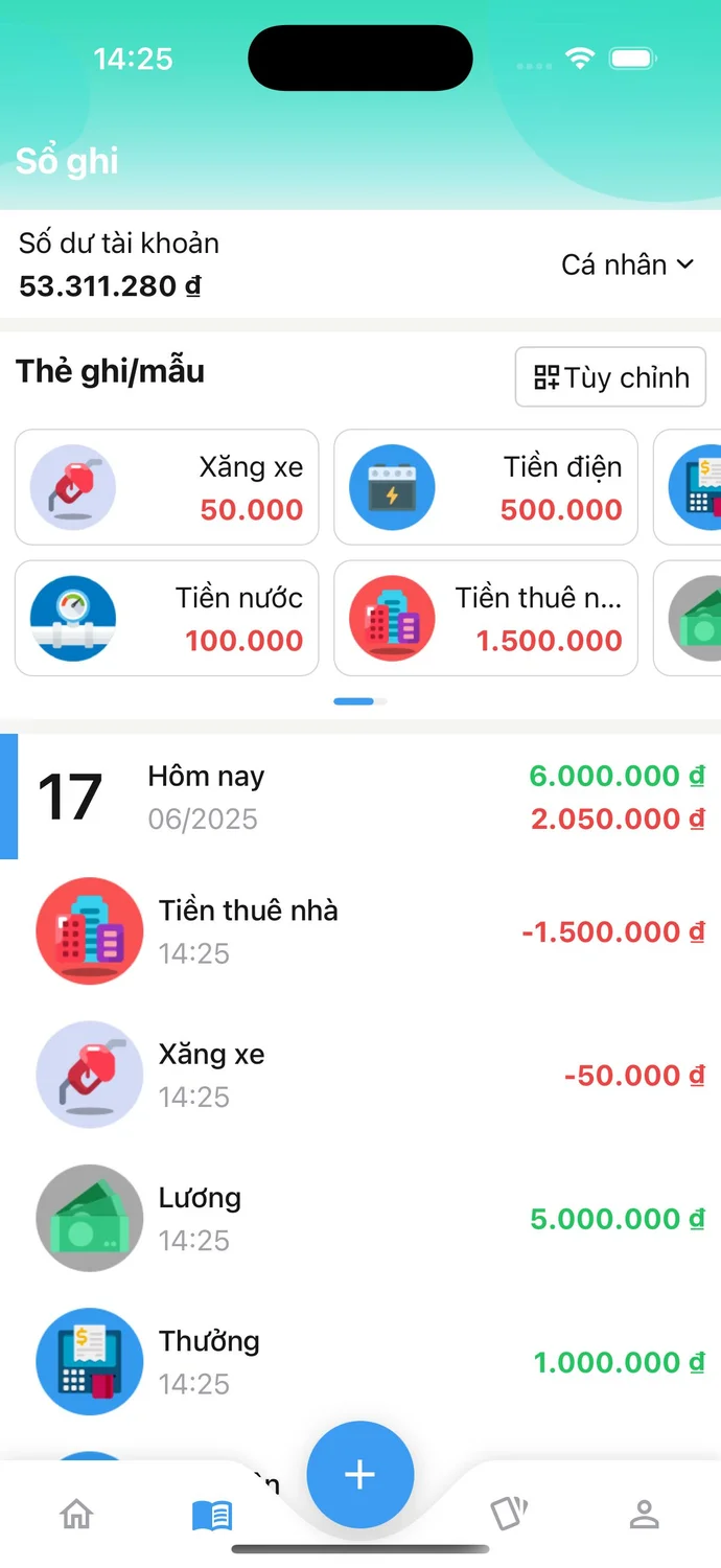MyFi AI Transaction List