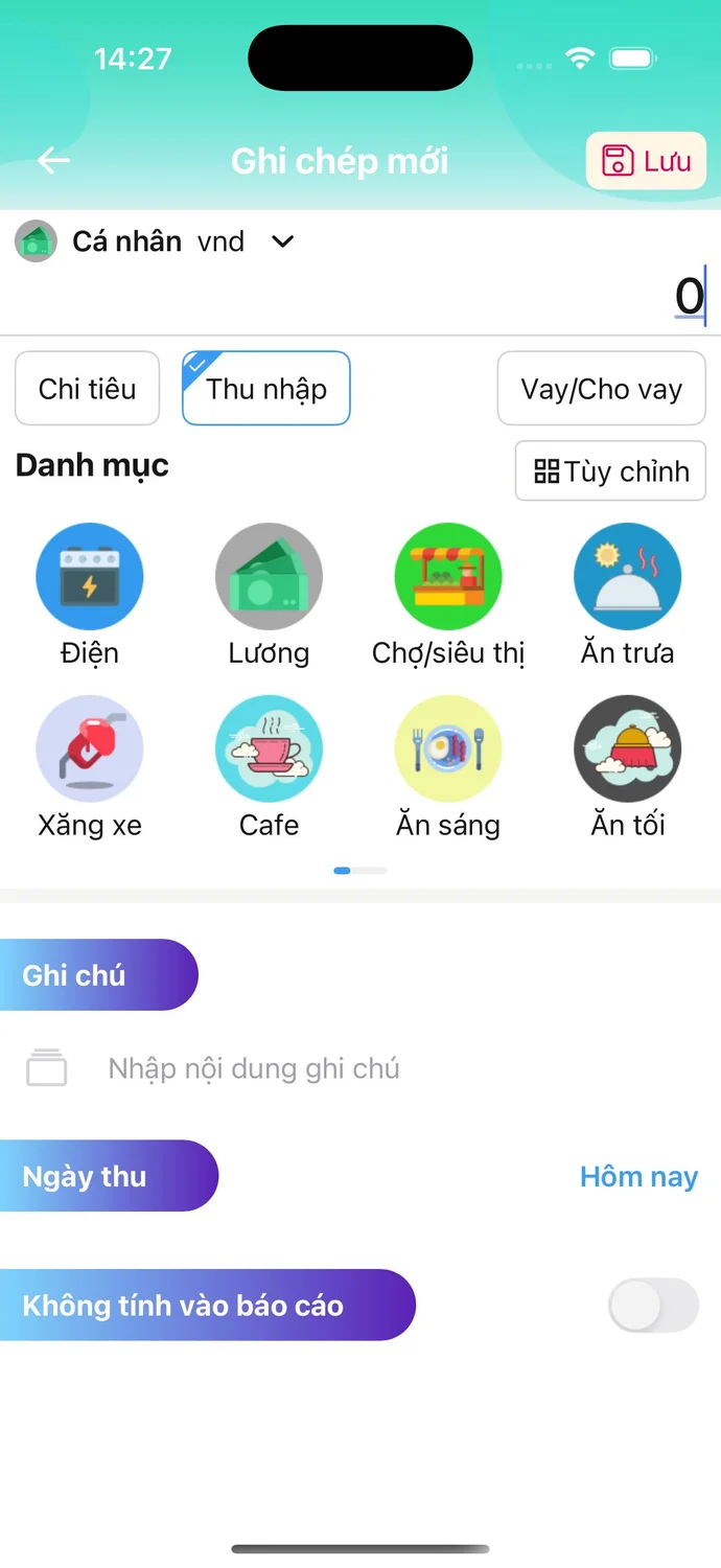 MyFi AI Add Transaction