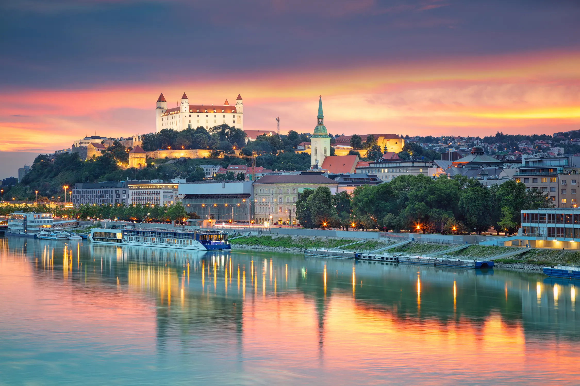Bratislava at sunset