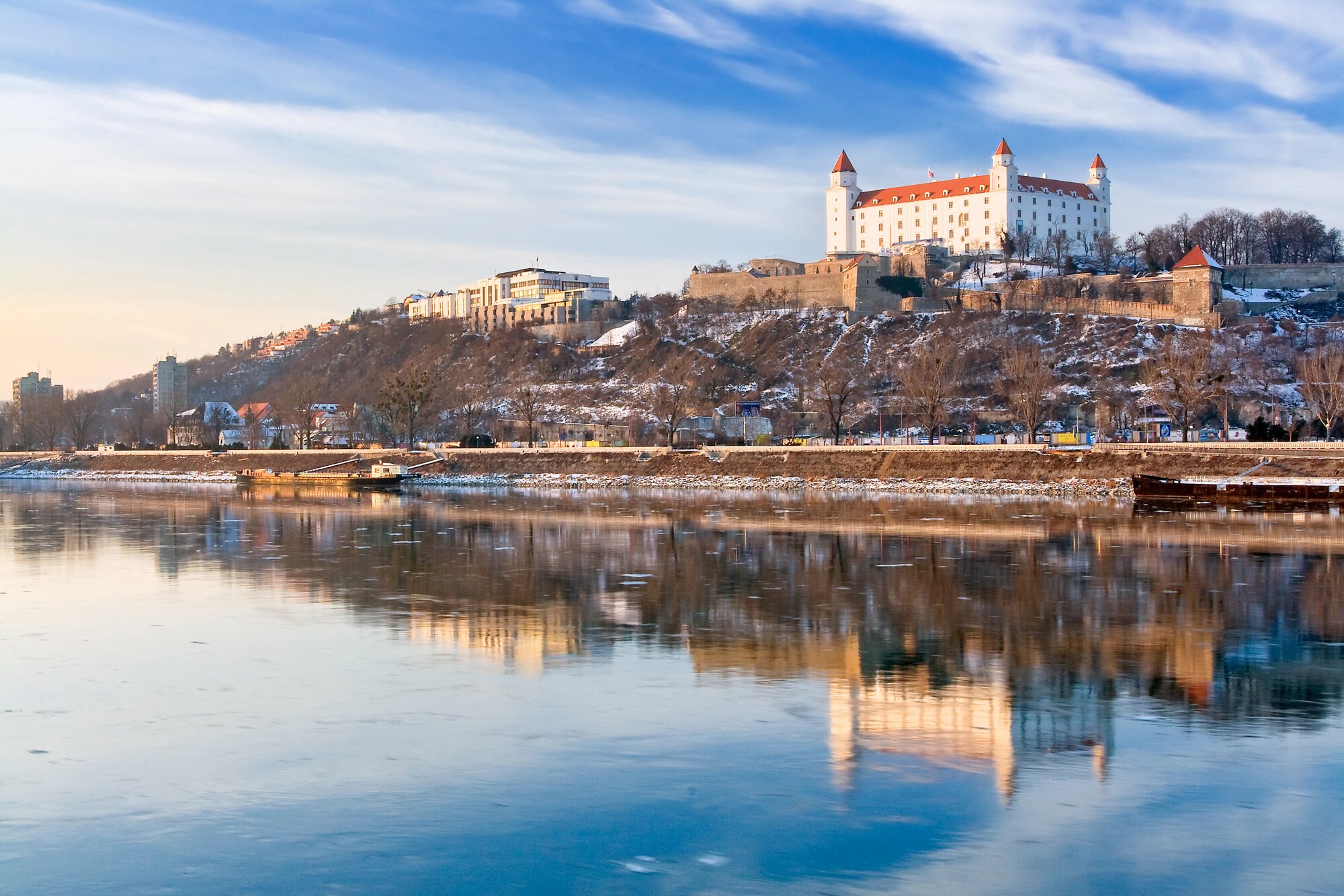 Bratislava castle overlooking river