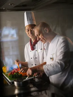 chefs preparing a fresh meal