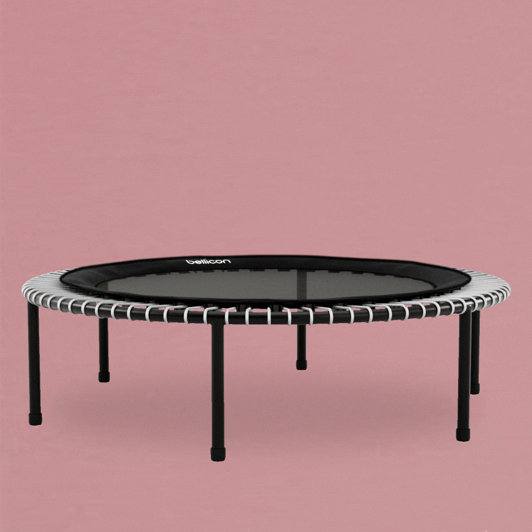 A point-elastic bellicon jumping mat.