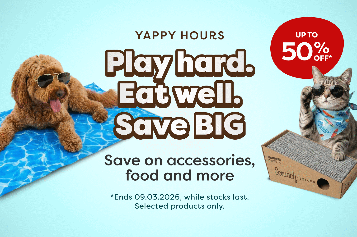 up to 15% off food and treats