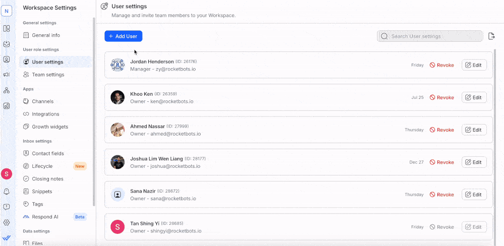 Screenshot of the respond.io AI Agent templates page showing ready-made options like AI Receptionist, AI Sales Agent and AI Customer Support, illustrating how AI automates repetitive tasks such as FAQs, lead qualification and routing.