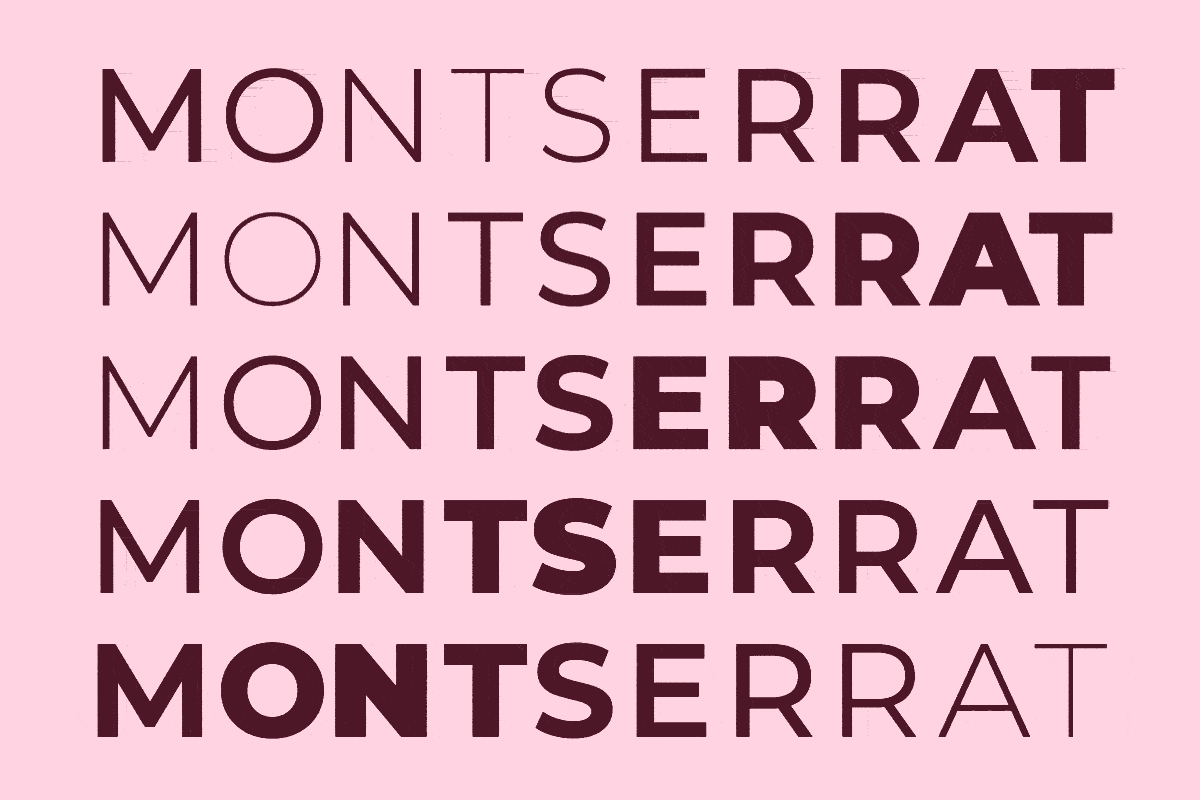 Moving Montserrat font