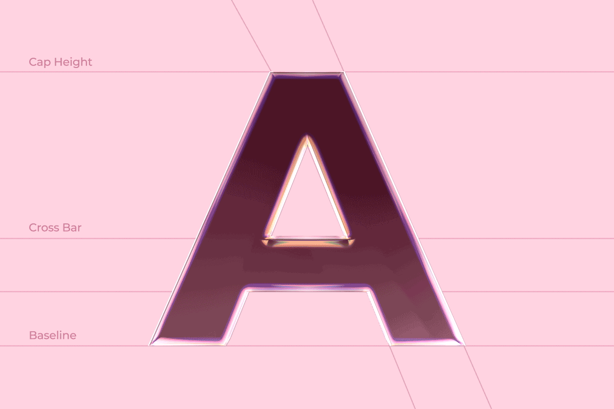 Rotating A letter - Montserrat font