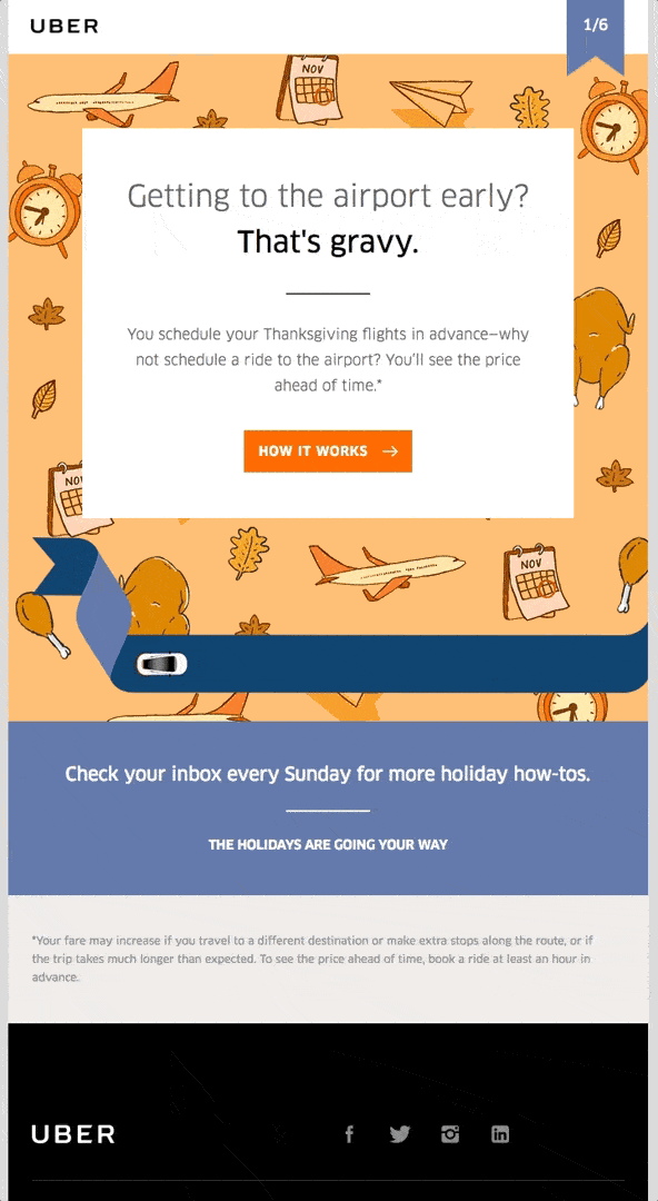 Holiday Email Marketing Examples for Your Inspiration - Thanksgiving