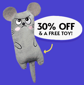 Kitty Poo Club blue litter scoop offer with "Free Scoop" call-to-action.