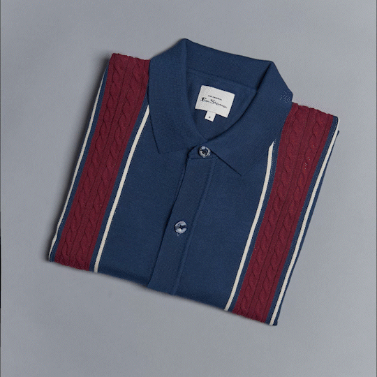 gif of knit polos