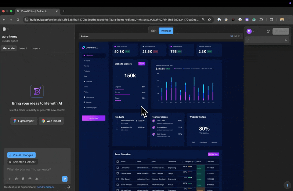 Builder.io for VS Code demo