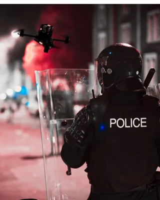 Law enforcement using a drone