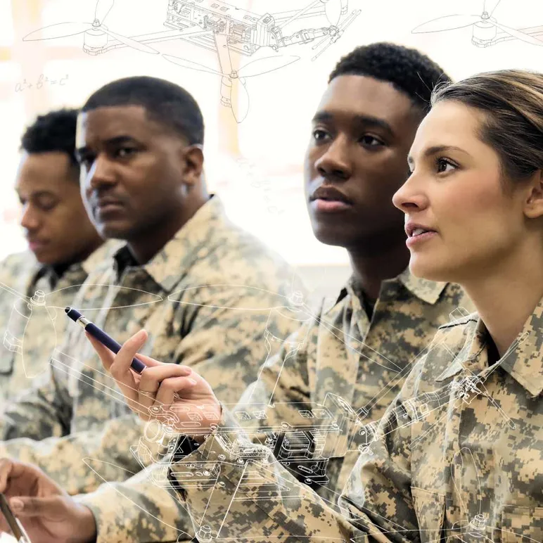 Soldiers Learning Technical FPV Data