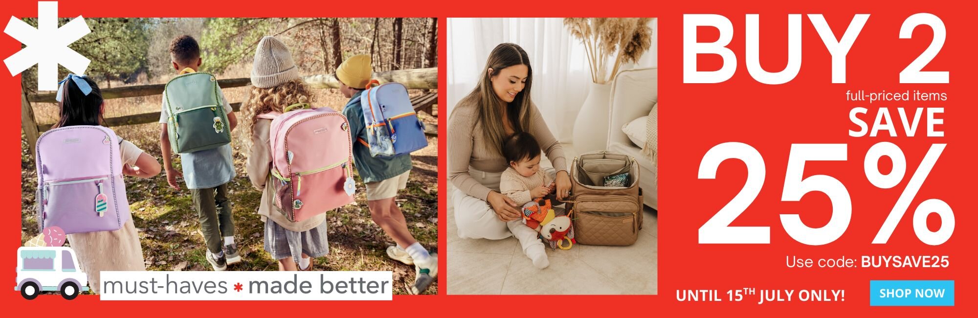 Buy 2 Save 25% full-priced items