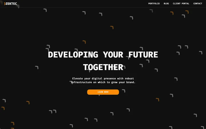 ZekTec website screenshot