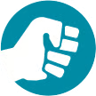 illustrated fist