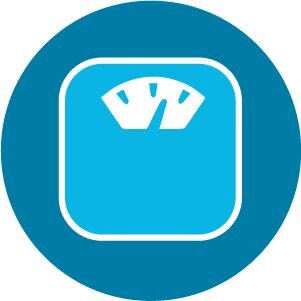 Bathroom scale icon