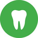 Bone icon in green background