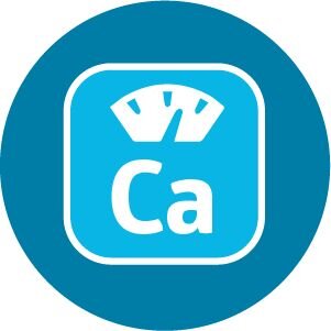 Illustrated calcium measurement scale