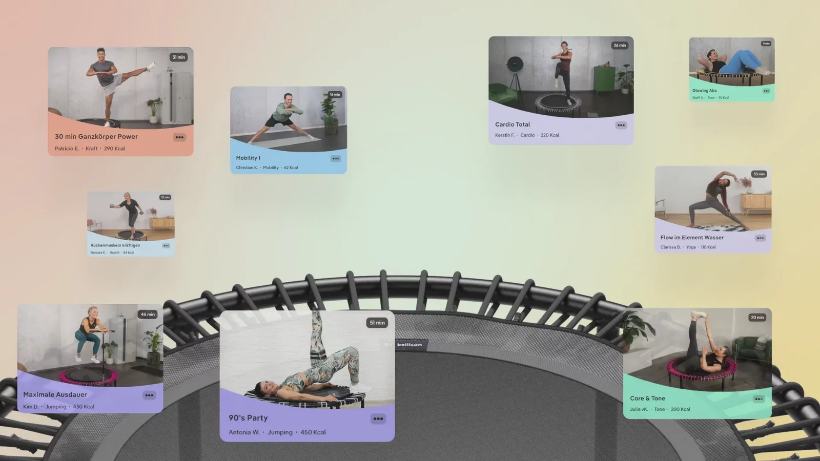 Trampolin und Onlinetraining jetzt für nur 39 €/Monat.