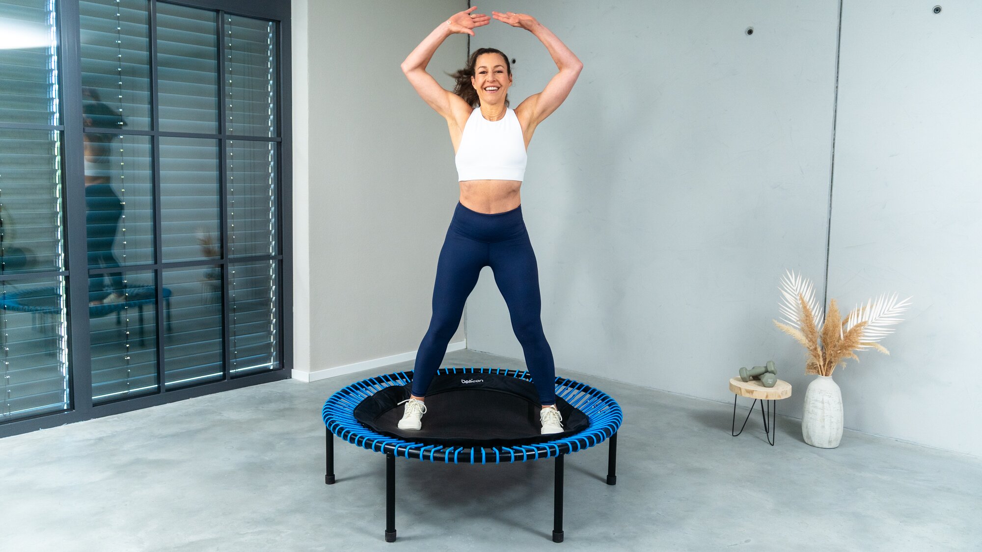 Tabata training on a bellicon rebounder