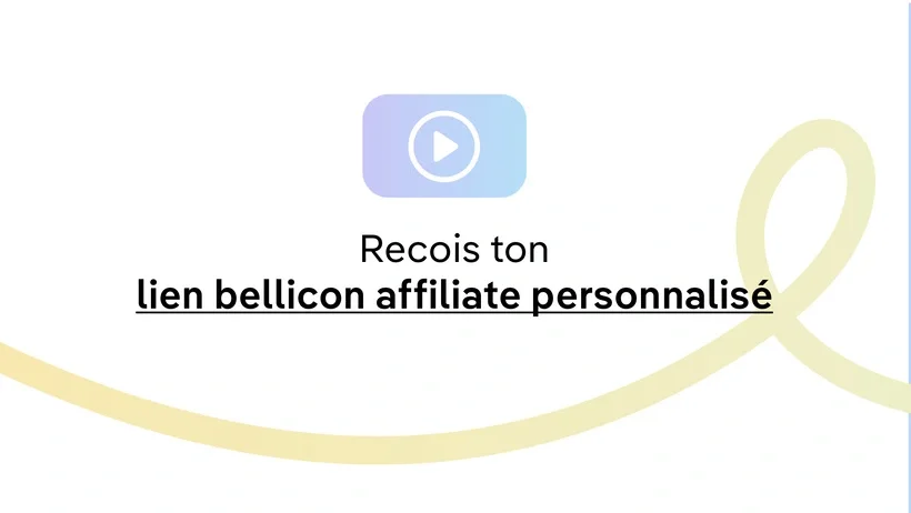 Génération du lien d'affiliation bellicon.