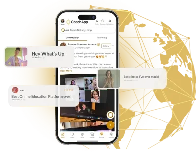 Phone with global map