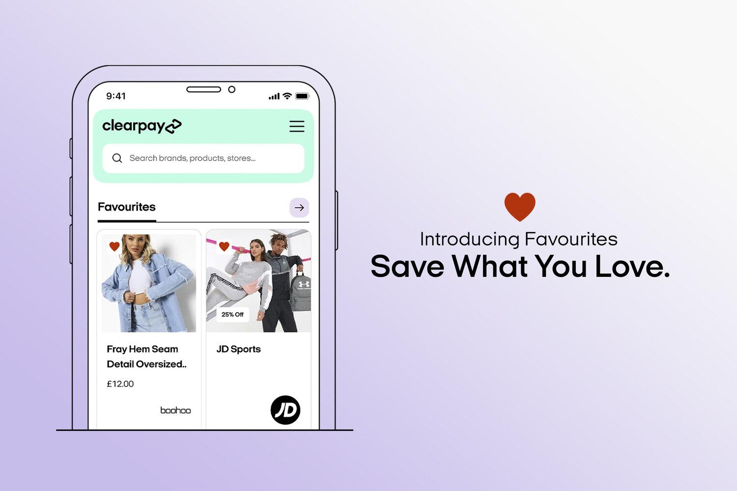 Headline article image Clearpay launches “Favourites” to help boost interaction with customers