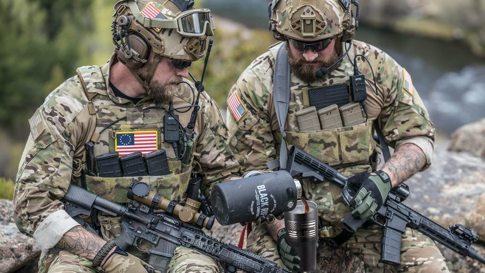 Armed Soldiers with BRCC thermos