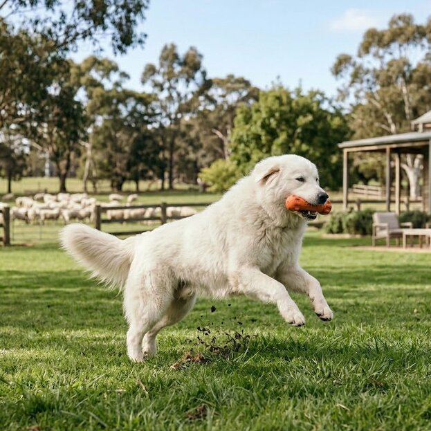 maremma-sheepdog-playing