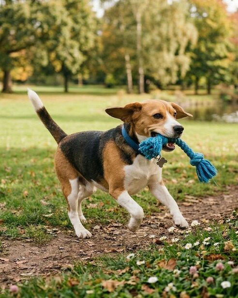 beagle-playing