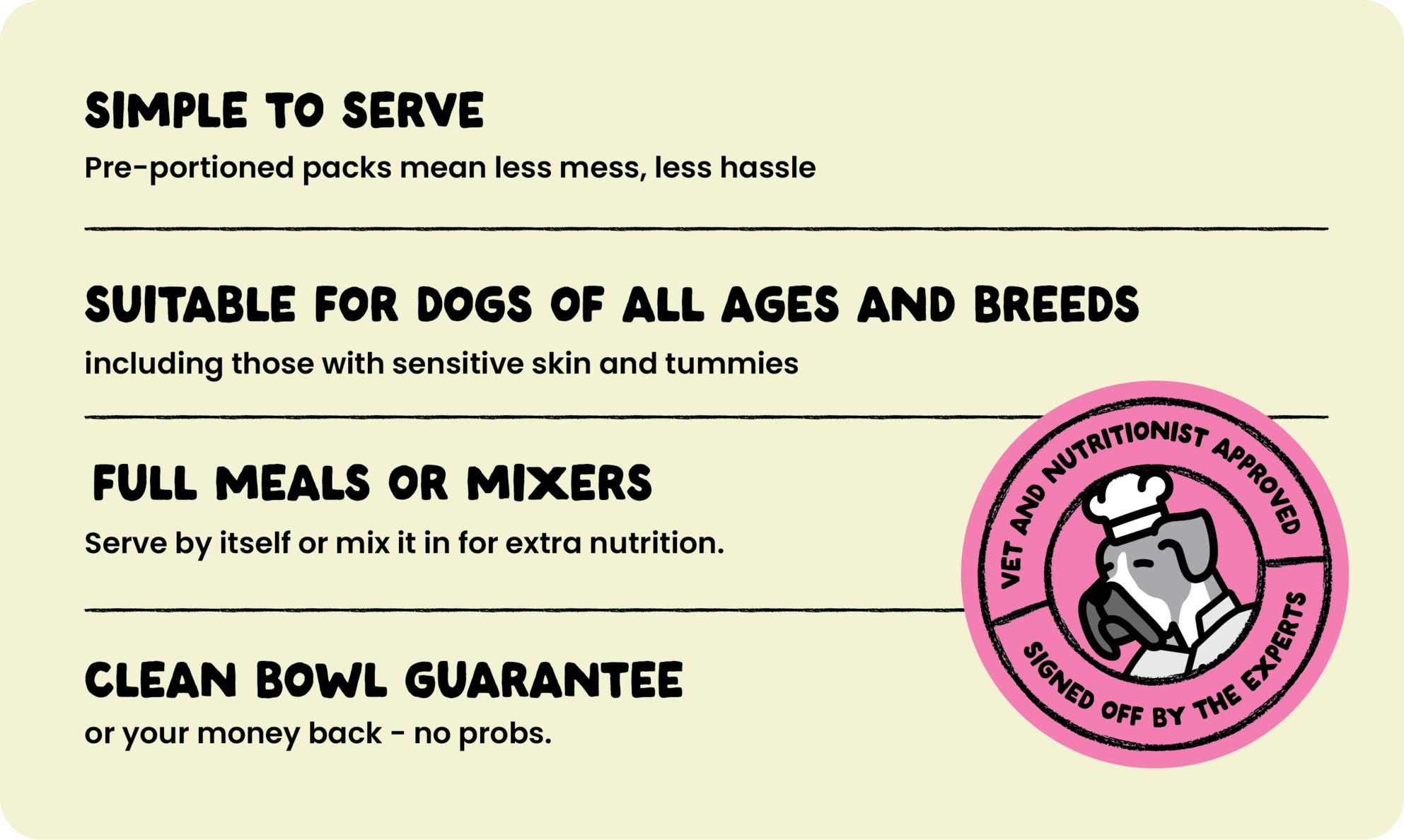 bonnodog transition guide