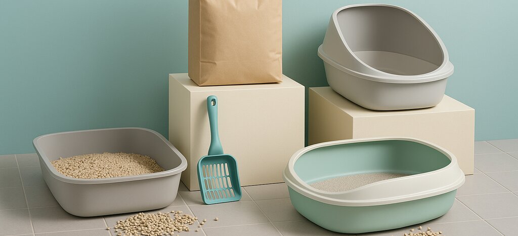 litter trays and litter