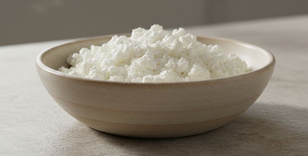bowl of cottage cheese
