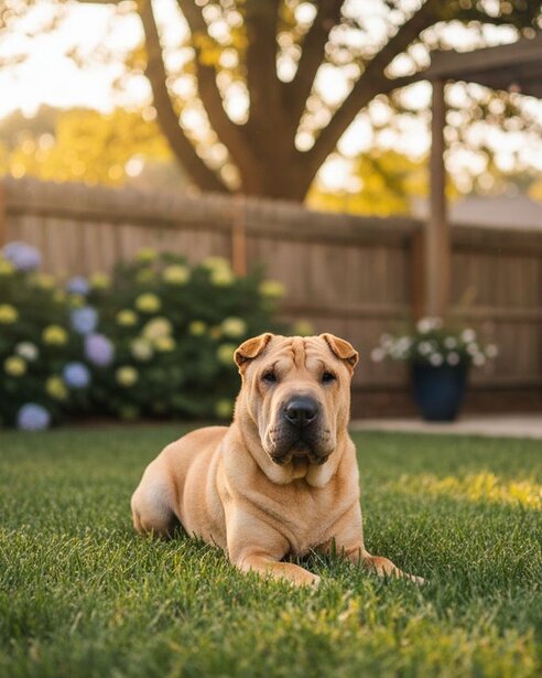 shar-pei-outdoors