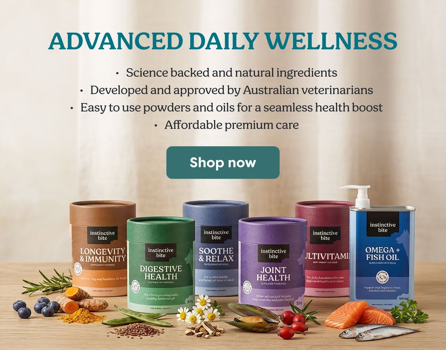 Instinctive Bite vitamins and supplements