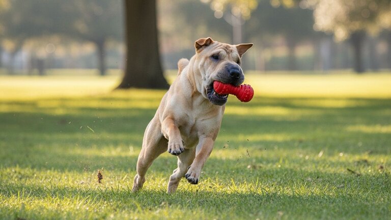 shar-pei-playing