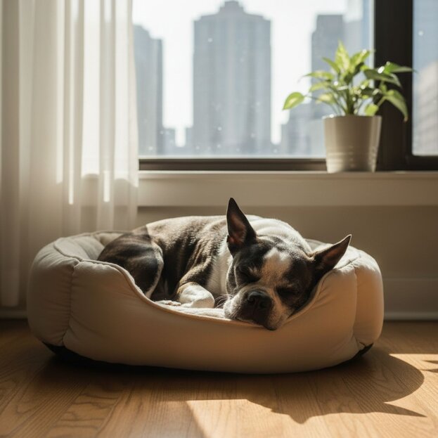 Boston terrier sleep