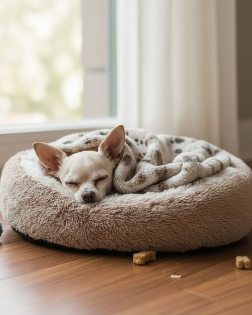 Chihuahua sleeping