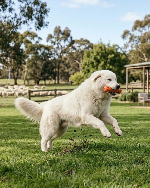 maremma-sheepdog-playing