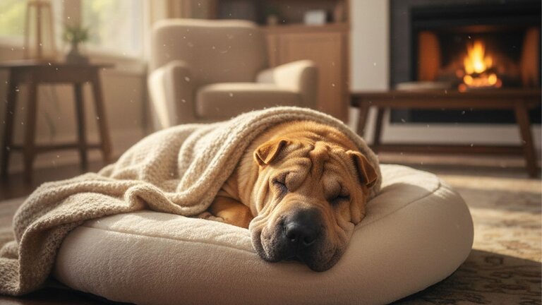 shar-pei-sleeping-indoors