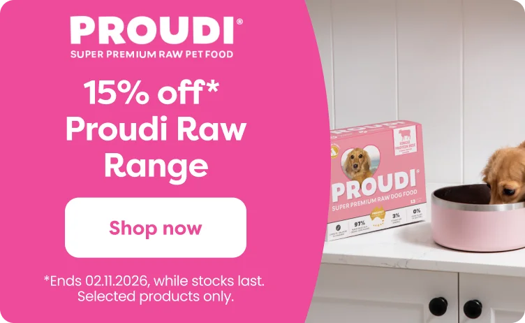 Up to 15% off on Proudi Raw Range