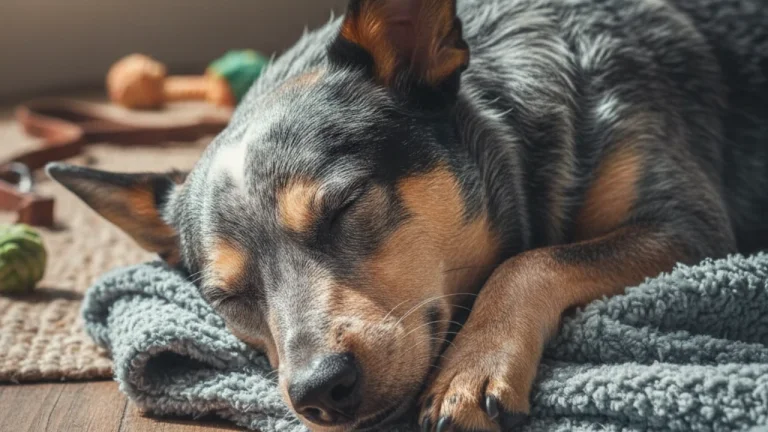 cattle dog sleeping