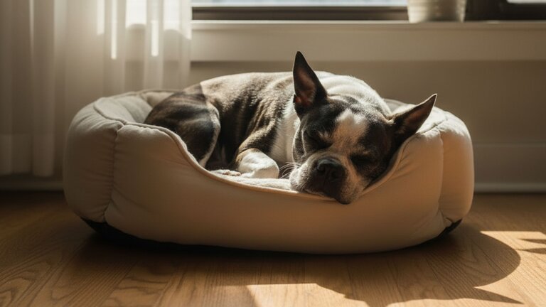 Boston terrier sleep