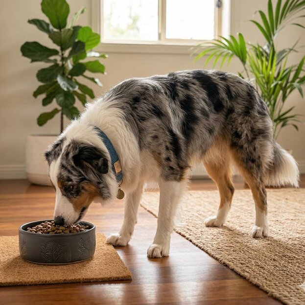 australian-shepherd-eating-from-a-bowl