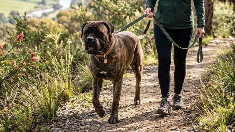 bullmastiff-on-a-walk