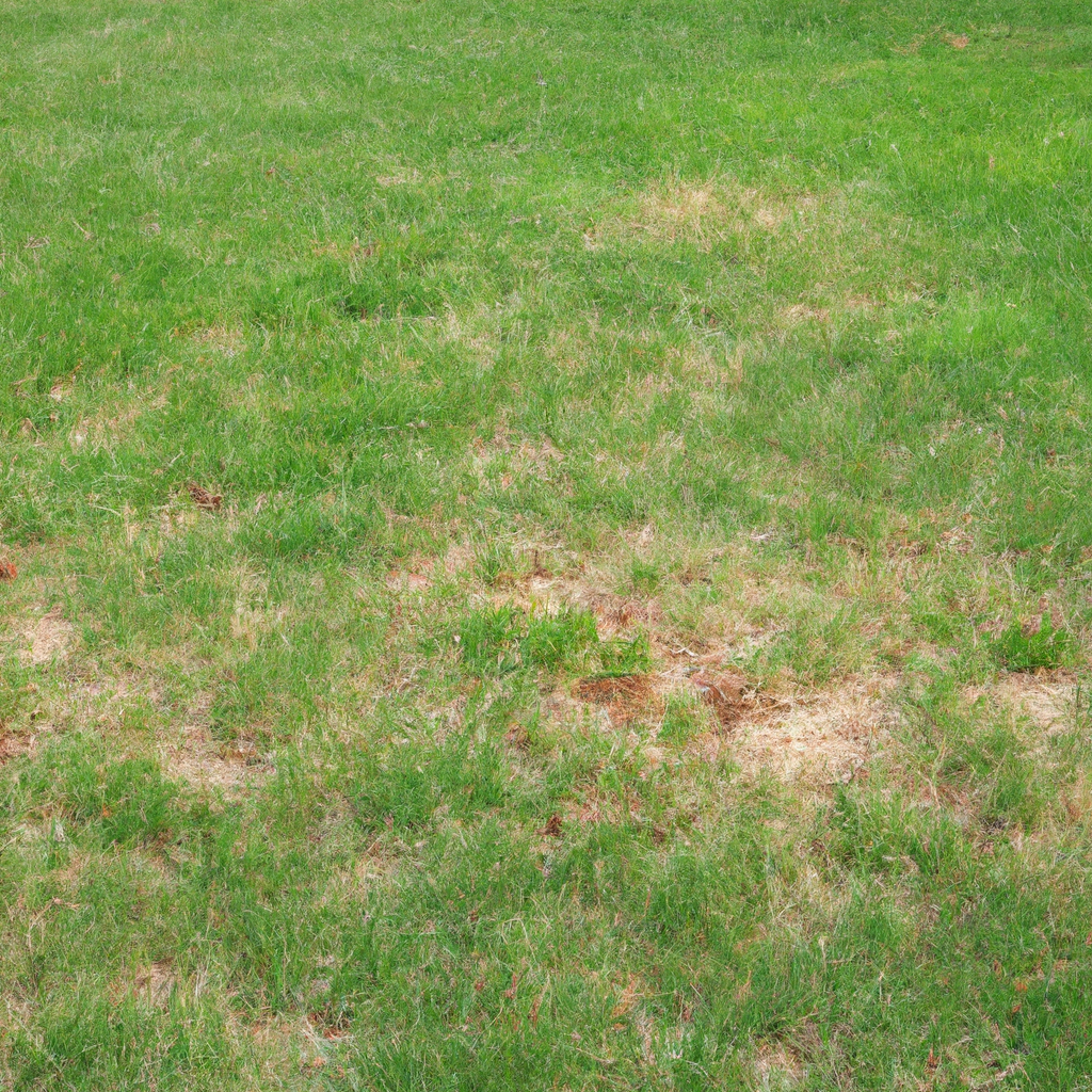 lawn with brown patches