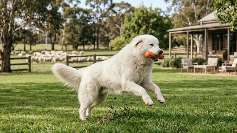 maremma-sheepdog-playing