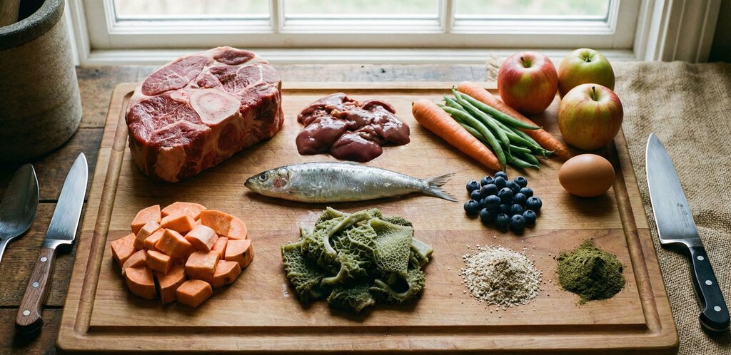 various raw ingredients